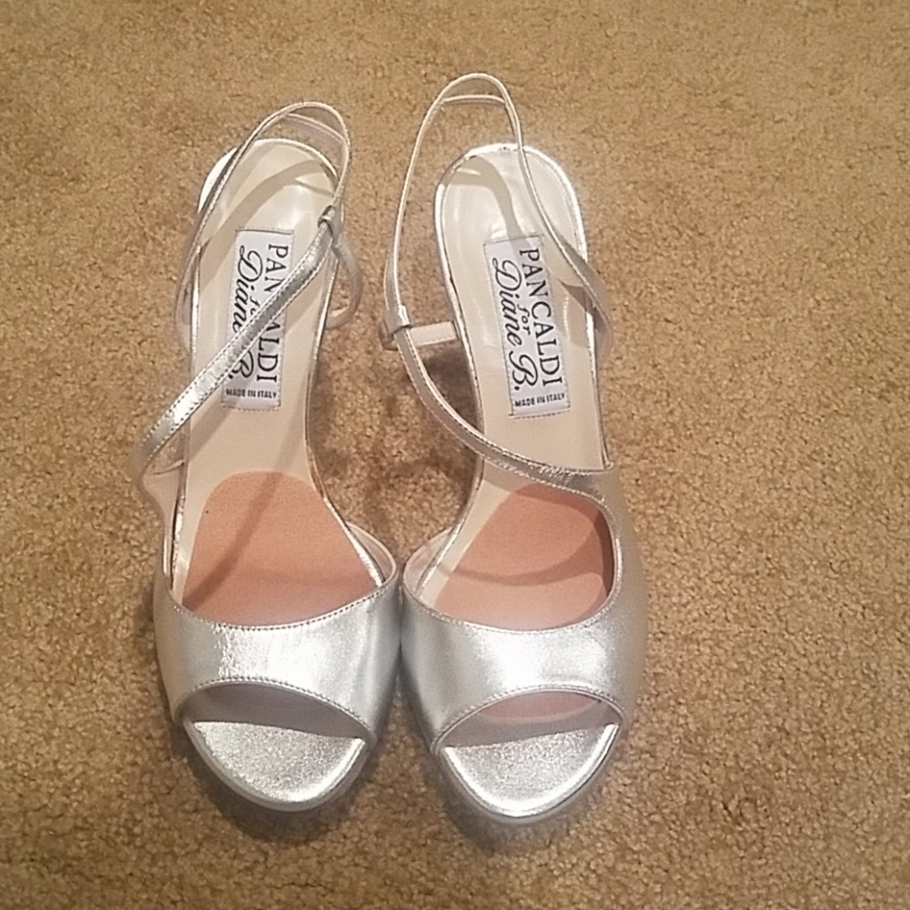 Silver High heel Sandals